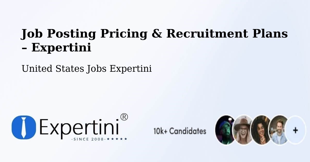 Job Posting Pricing & Recruitment Plans – Pitman - Pitman, United States Jobs Expertini